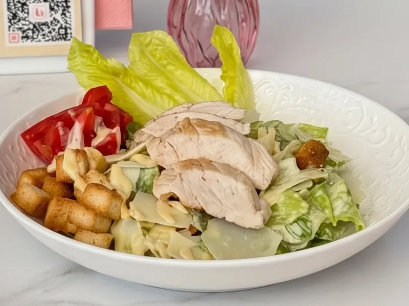 Caesar Salad with Chicken Breast