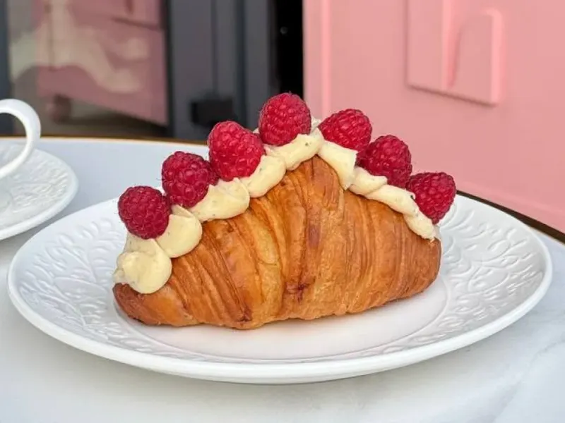 Napoleon Croissant with Pastry Cream